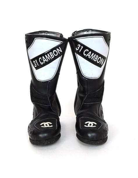 chanel motocross boots|Chanel Vintage Motocross CC Boots .